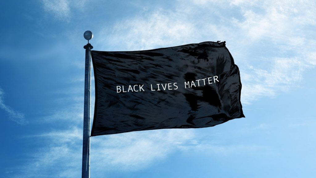 Blacklivesmatter Fahne