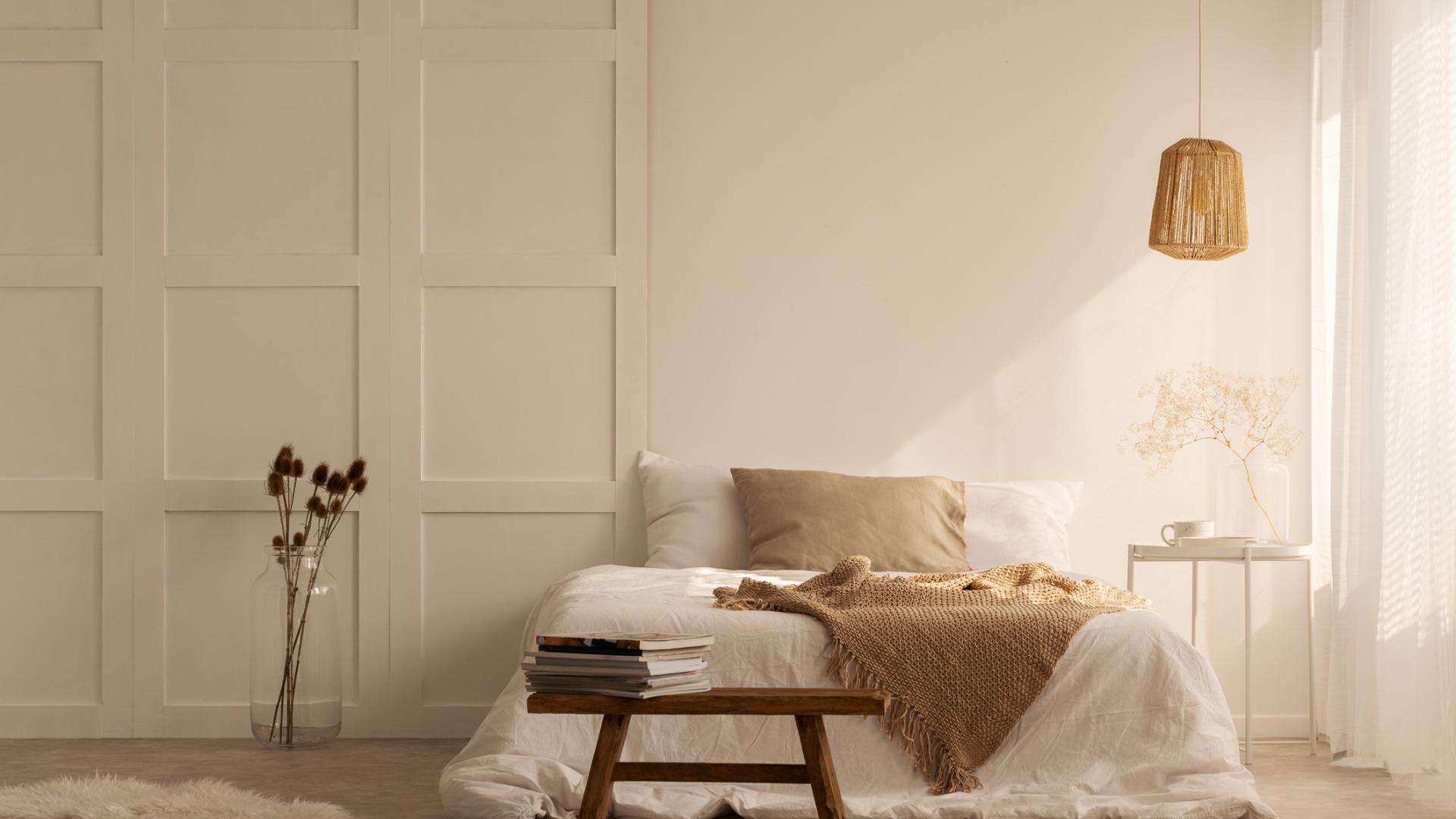 Wohntrends 2021, Minimalismus, Beige, Schlafzimmer