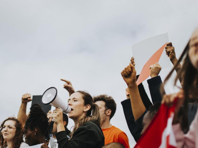 Demonstration mikrofon