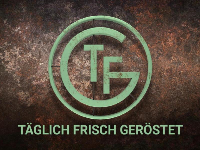 Logo, Täglich Frisch geröstet