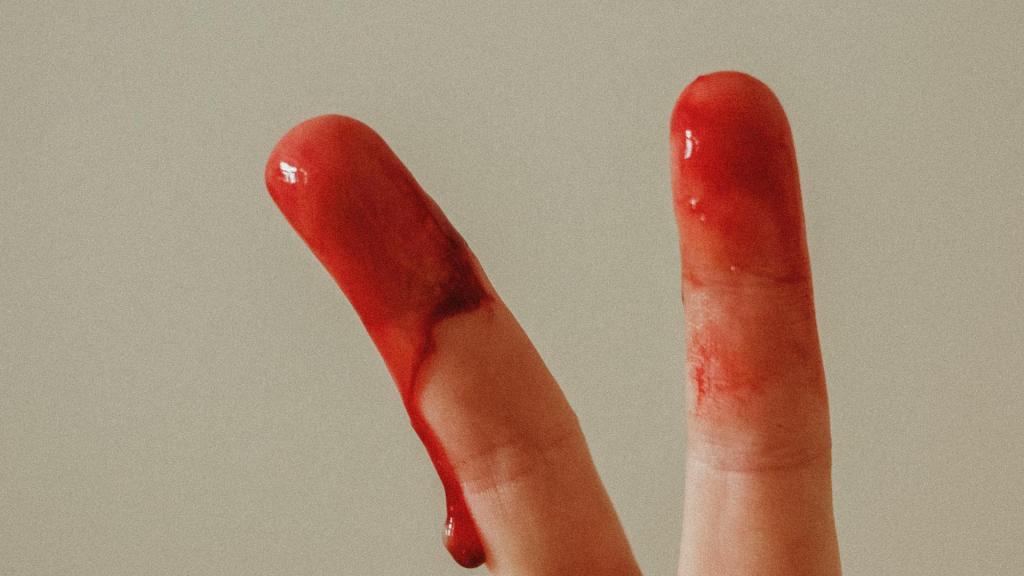 Periode Finger Blut