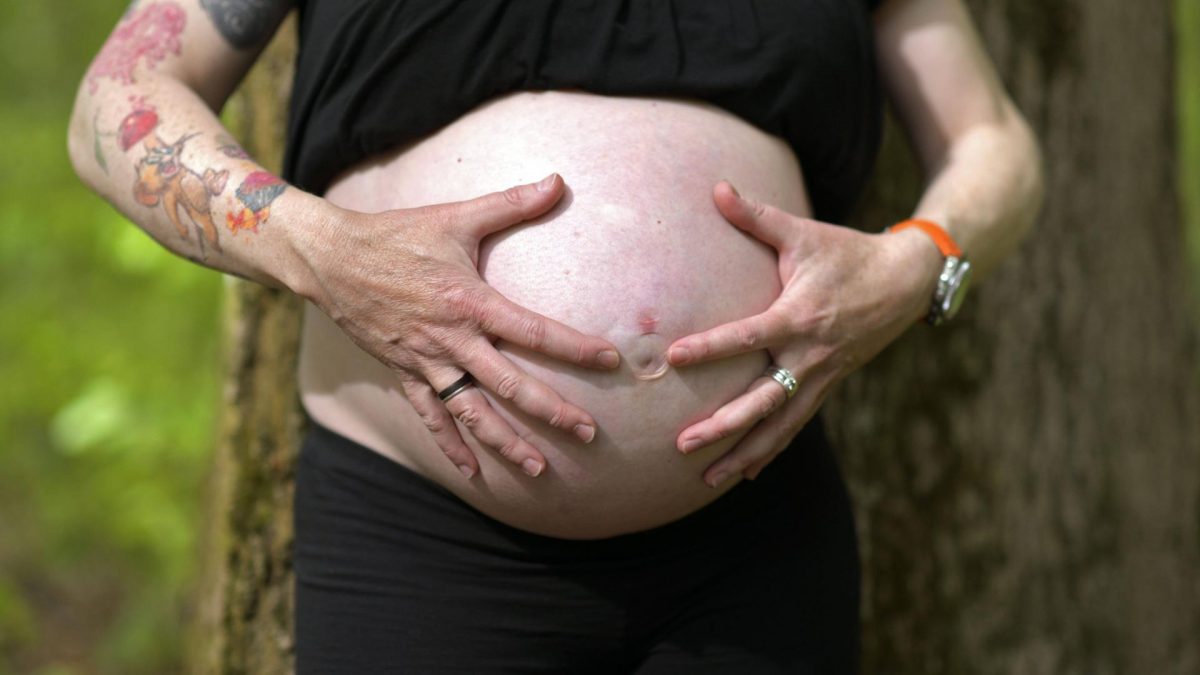 Dicker schwanger bauch oder Woche 34