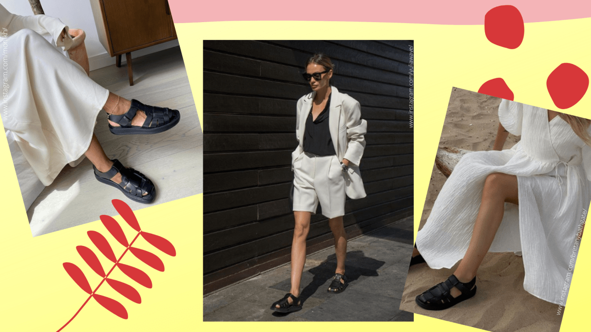 sandalen 2020. fisherman-sandals, Collage
