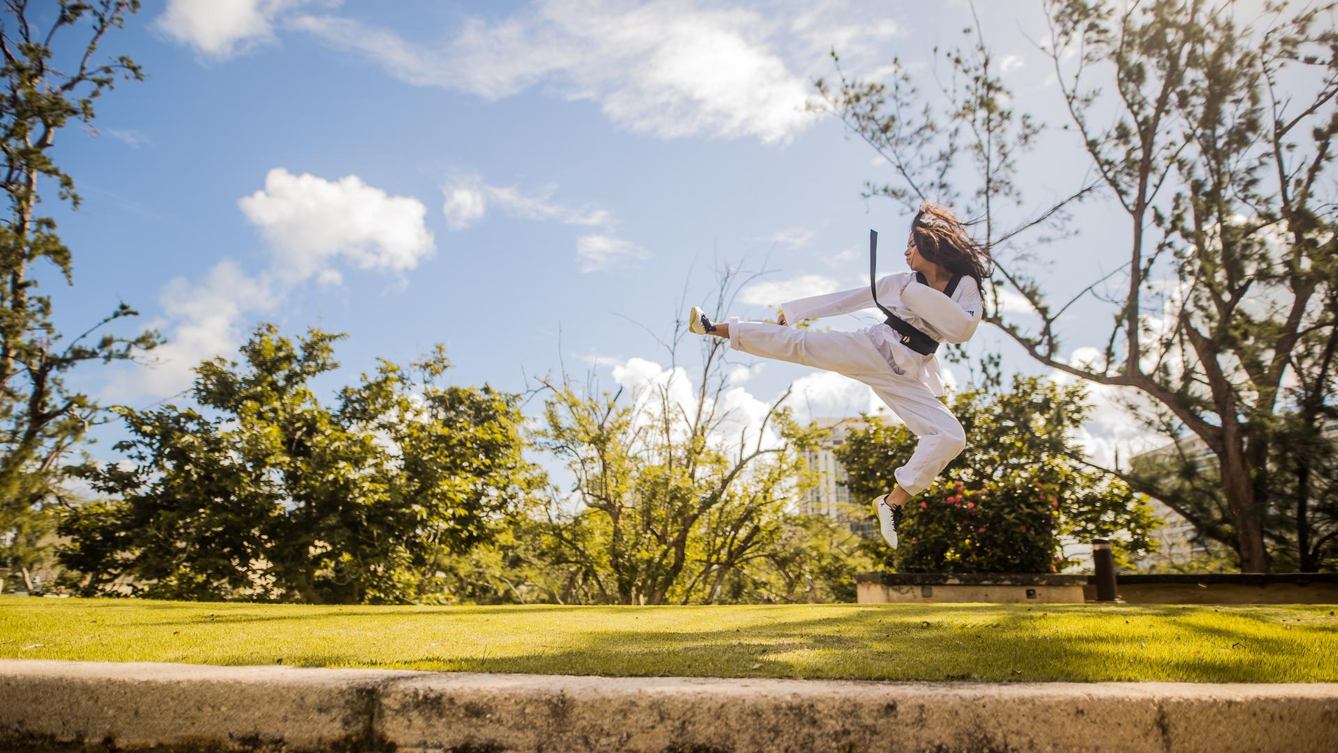 Frau Judo Anzug