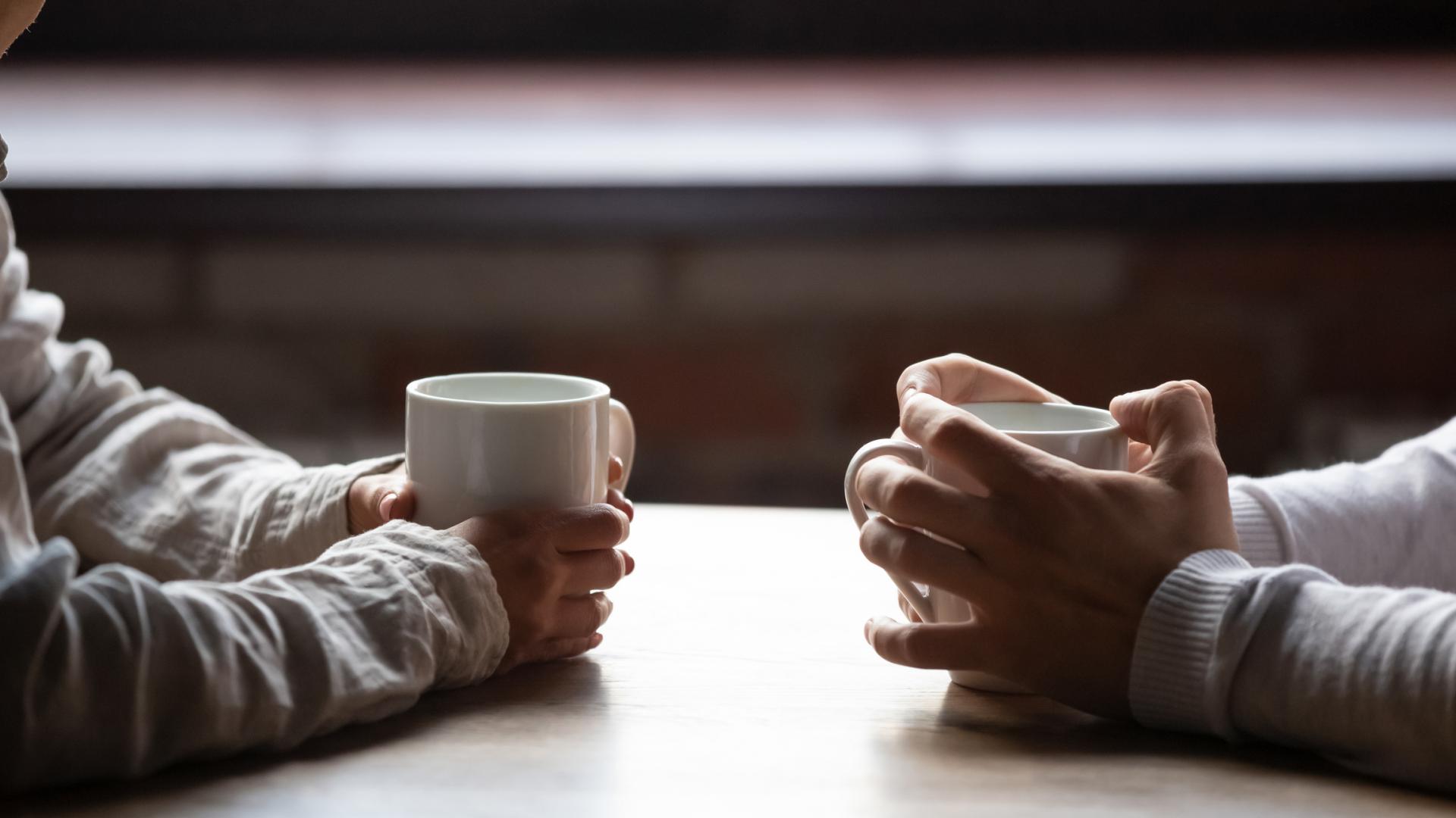 Couple talking