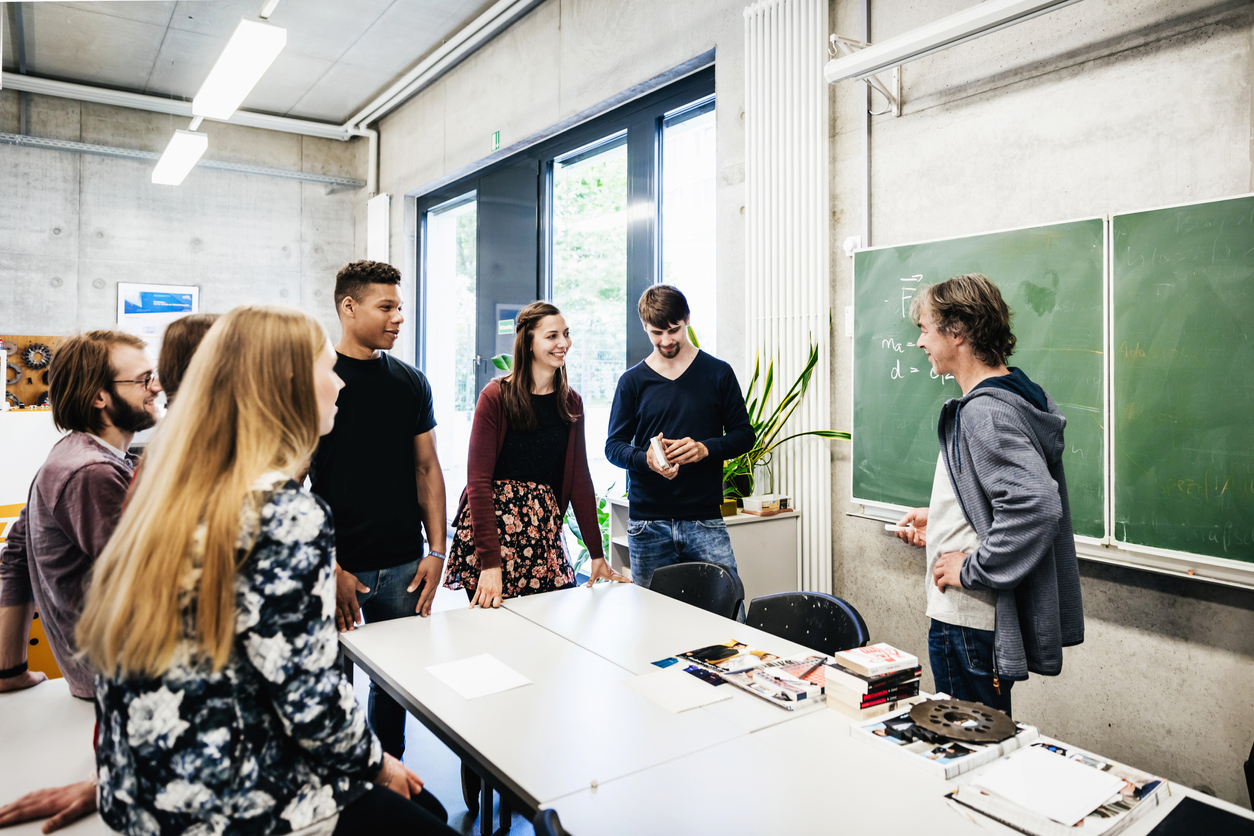 Studenten lernen Englisch