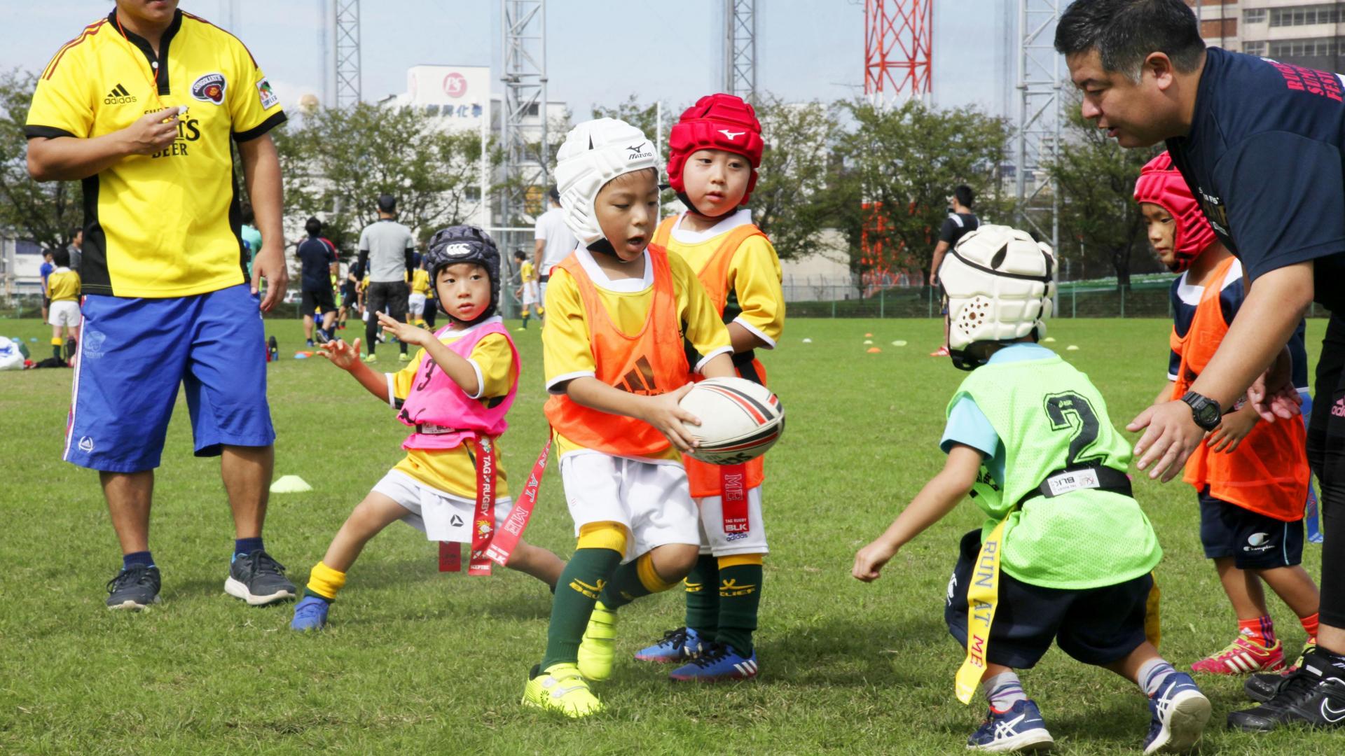 Kinder, Tokio, Sport, Rugby, Japan, Japaner