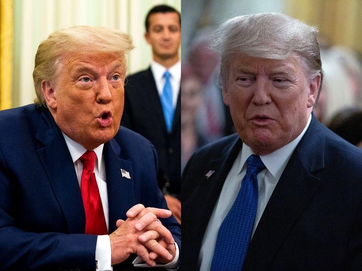 Donald Trump im Vorher/Nachher-Vergleich