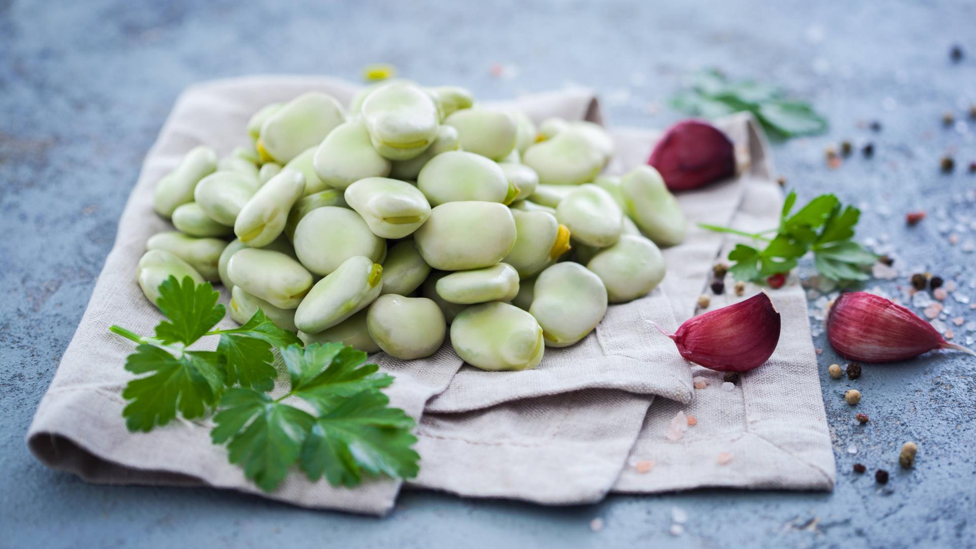 pferdebohne, bohne essen knoblauch