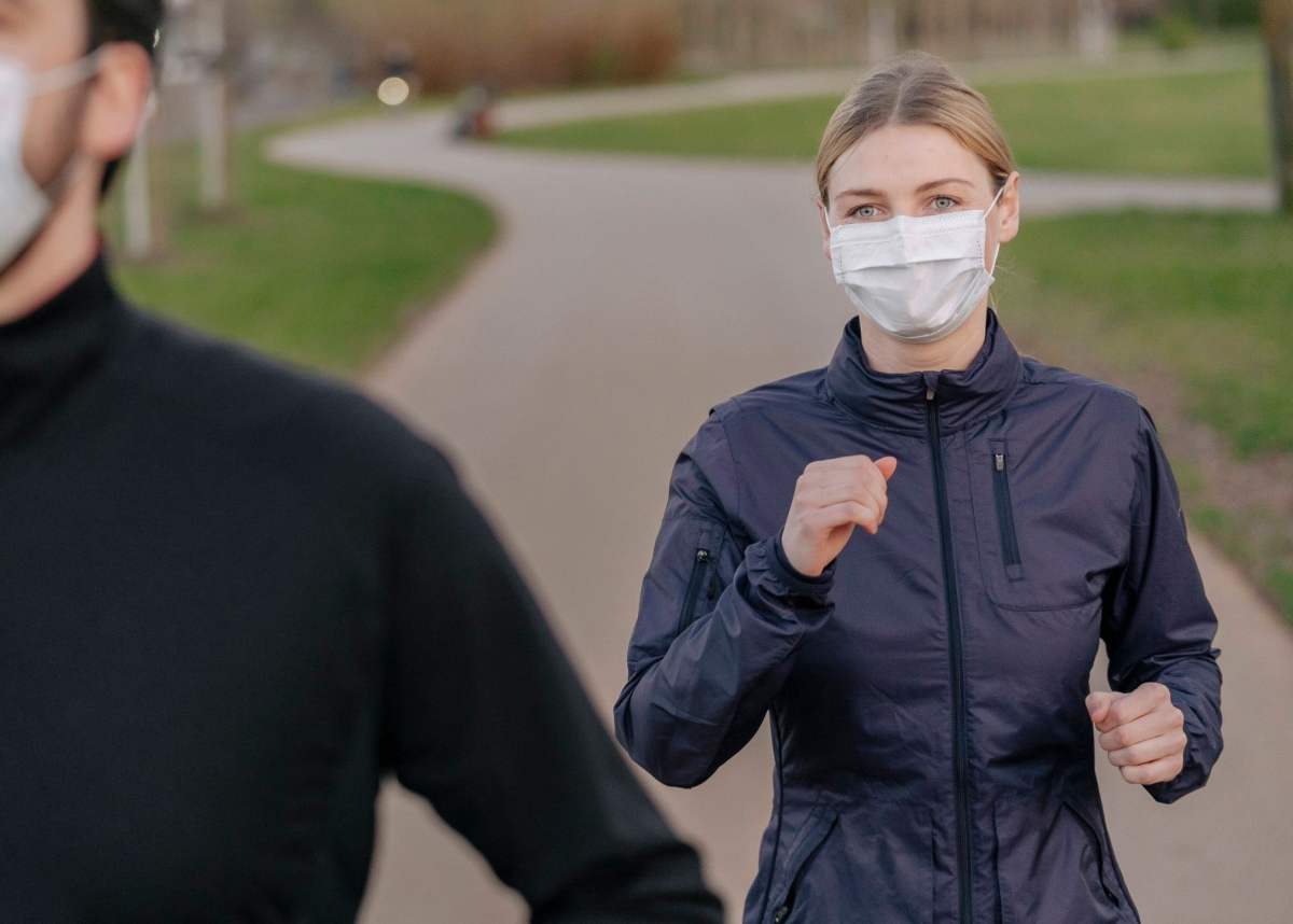 joggen mit maske