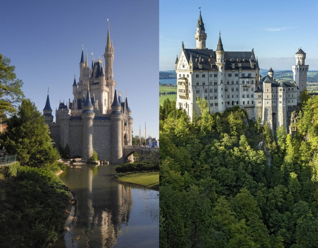 urlaub 2021, schloss neuschwanstein, disney schloss, schlösser , wald