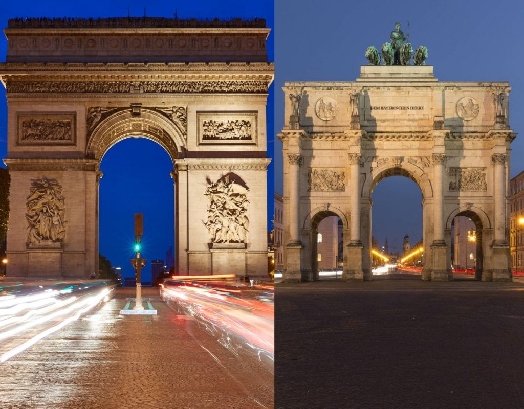 arc de triomphe triumphbogen siegestor urlaub 2021 paris münchen