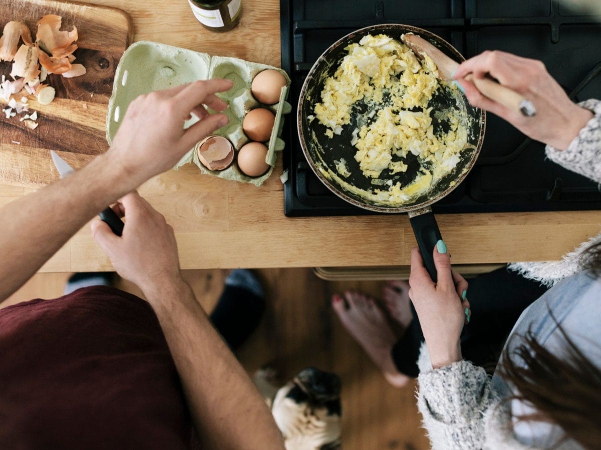 rührei warmes frühstück