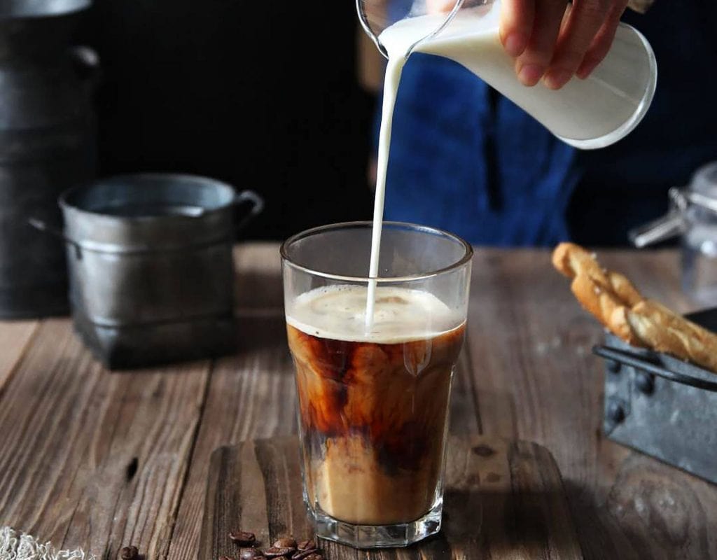 milch kaffe morgen cafe trinken