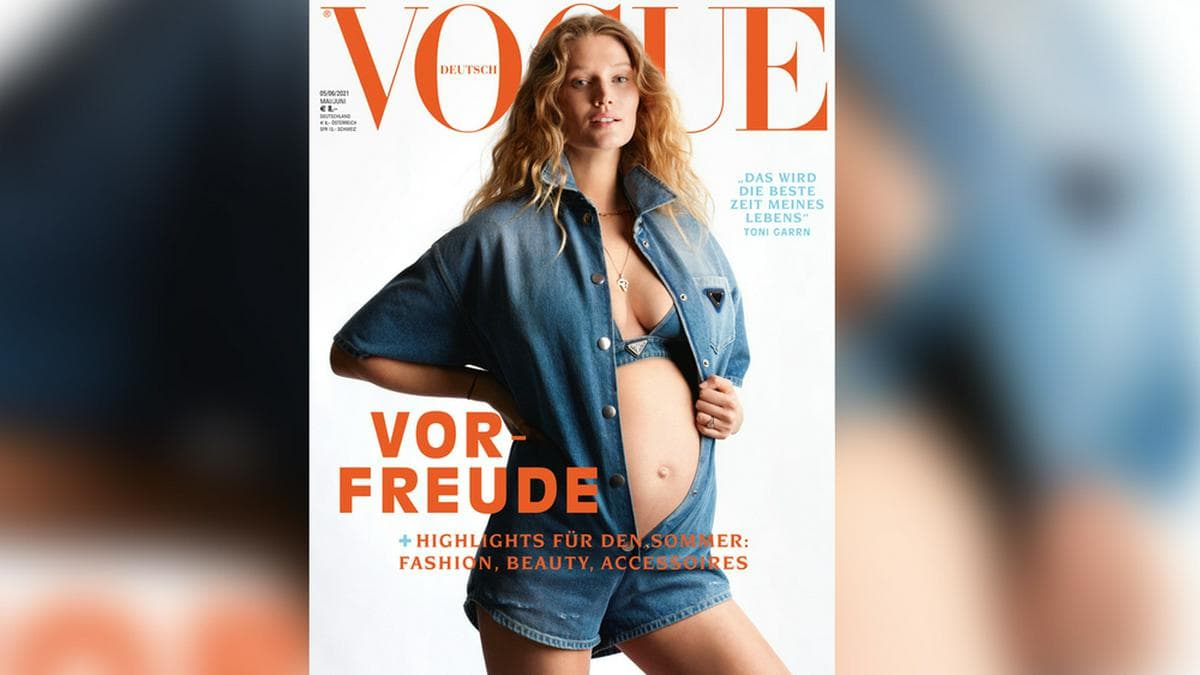 Für die Doppelausgabe Mai/Juni der deutschen "Vogue" zeigt sich Toni Garrn