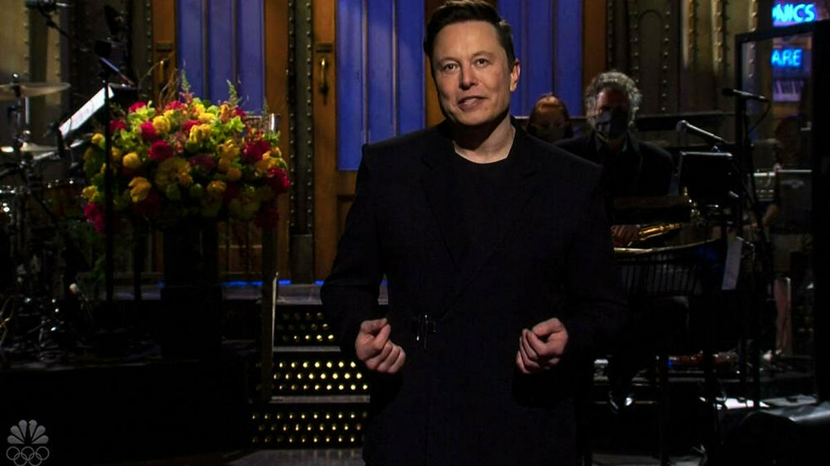 Elon Musk bei seinem "SNL"-Auftritt. © imago images/ZUMA Wire