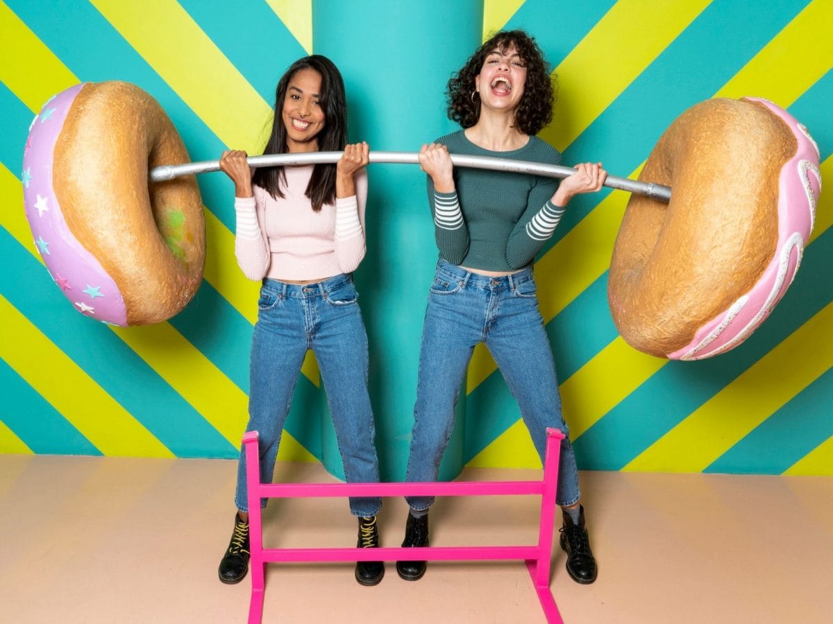 Dickmacher Gewichtheben Donuts