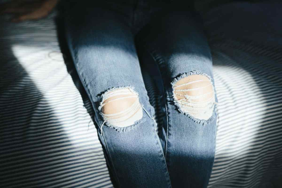 Gerippte Jeans