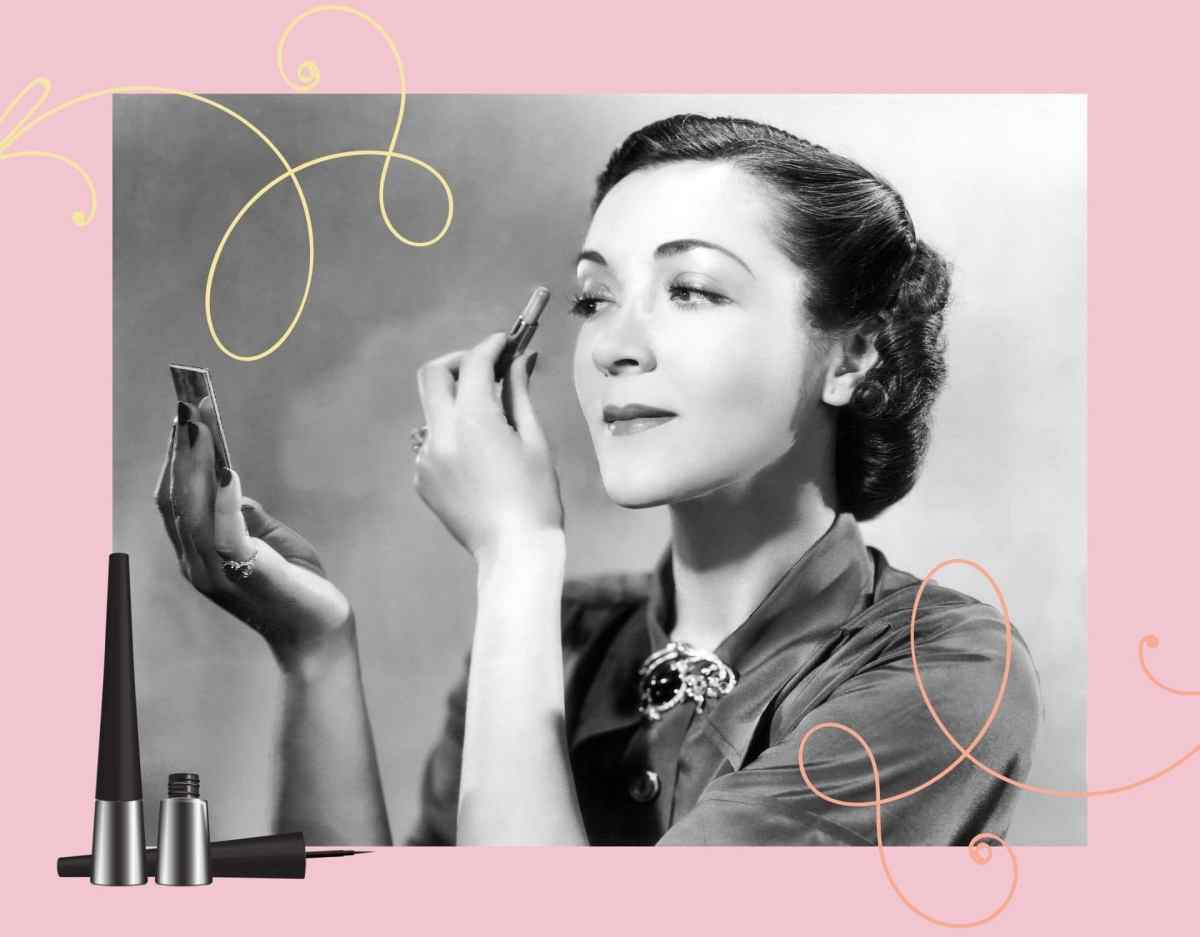 Vintage Frau mit Make Up