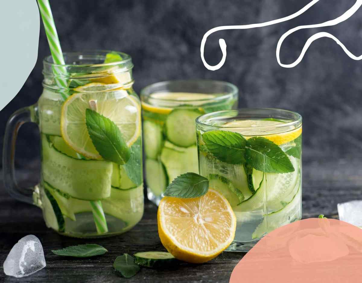 Alkohol Detox Limonade Gurke Zitrone Minze