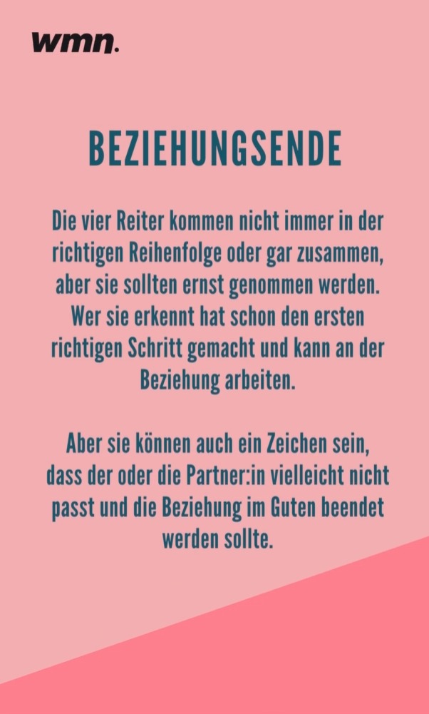Beziehung zu ende