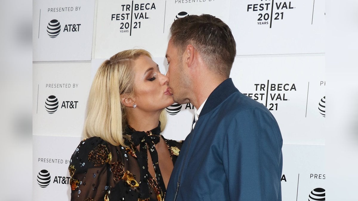 Paris Hilton und ihr Verlobter Carter Reum beim Tribeca Film Festival in New York