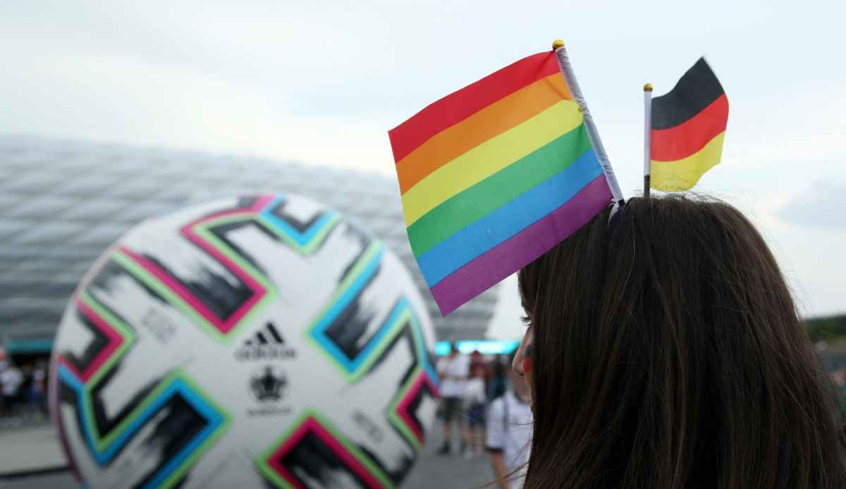 Fußball-EM Regenbogenflagge