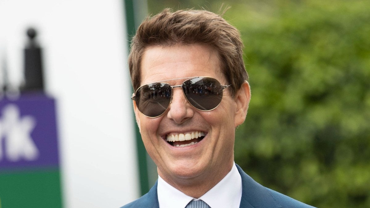 Tom Cruise am gestrigen Sonntag beim Wimbledon-Finale.. © imago/i Images