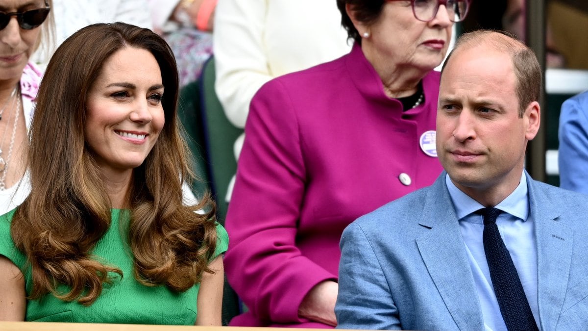 Herzogin Kate und Prinz William auf der Tribüne von Wimbledon.. © getty/Karwai Tang / WireImage