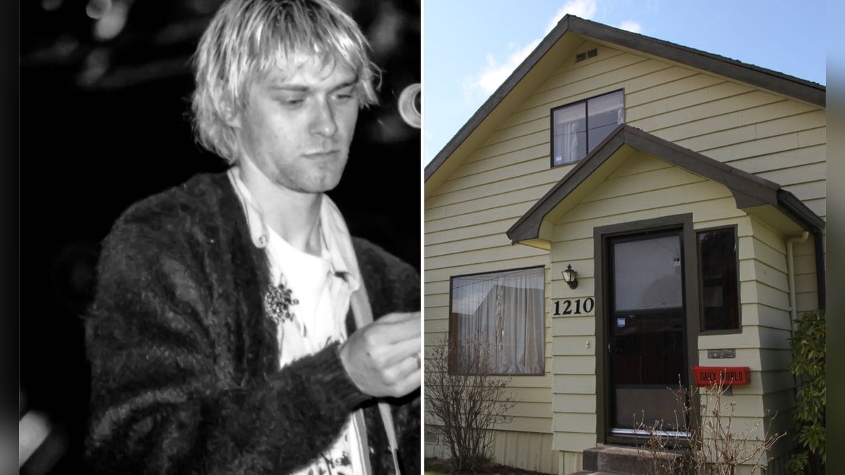 In diesem Haus verbrachte Kurt Cobain seine Kindheit.. © imago images/Votos-Roland Owsnitzki/getty/Sebastian VUAGNAT/AFP
