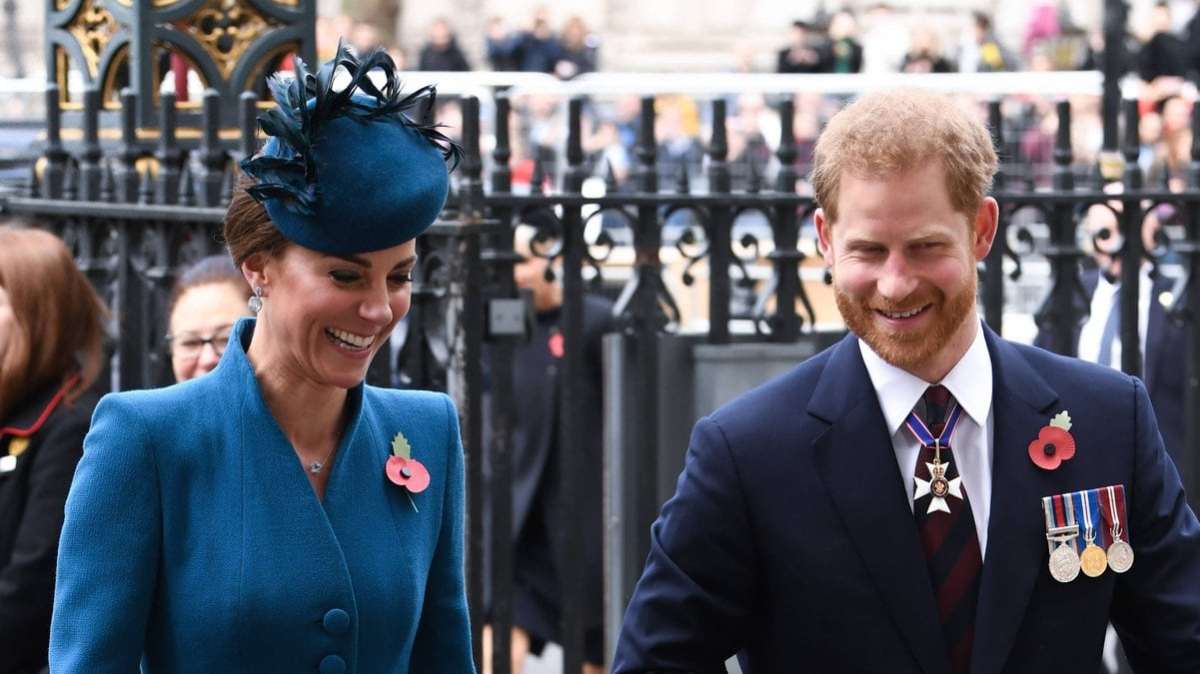 Herzogin Kate und Prinz Harry 2019 bei einem gemeinsamen Auftritt in London.. © imago/PA Images