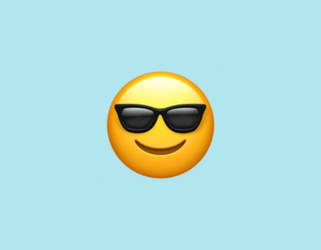 Emoji mit Sonnenbrille