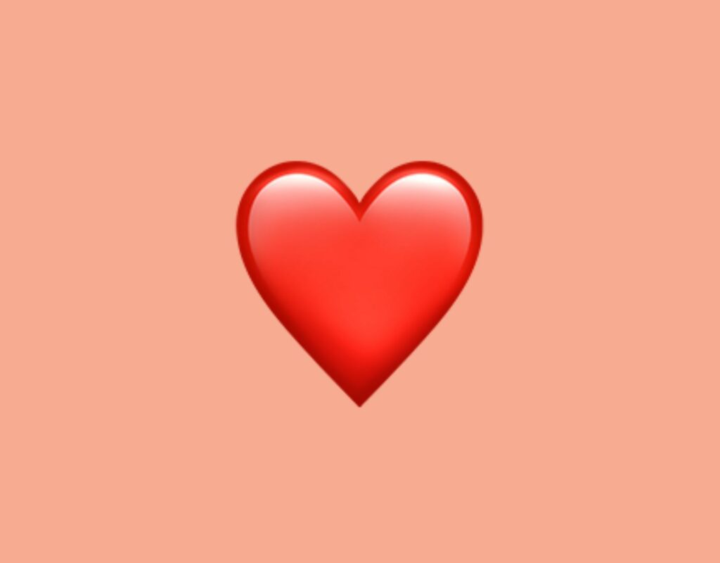 rotes Herz Emoji