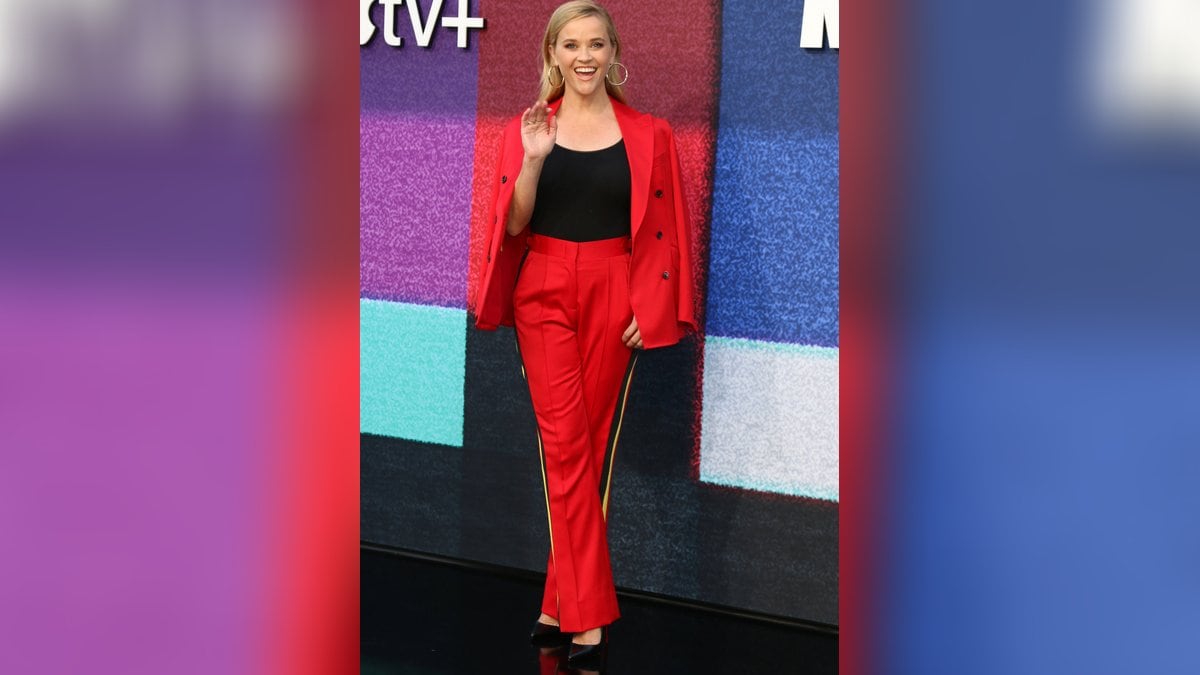 Reese Witherspoon strahlte in Rot.. © imago images/ZUMA Wire