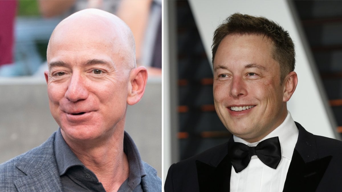 Jeff Bezos (l.) und Elon Musk sind die reichsten Menschen der Welt.. © Kathy Hutchins/Shutterstock.com / Copyright (c) 2019 lev radin/Shutterstock.  No use without permission.