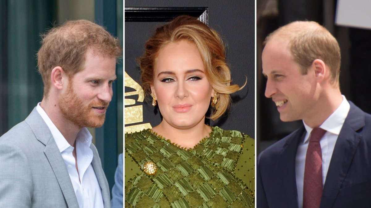 Entscheidet sich Adele für Prinz Harry (l.) oder Prinz William?. © [M] Sarnia/Tinseltown/Mr Pics/Shutterstock.com