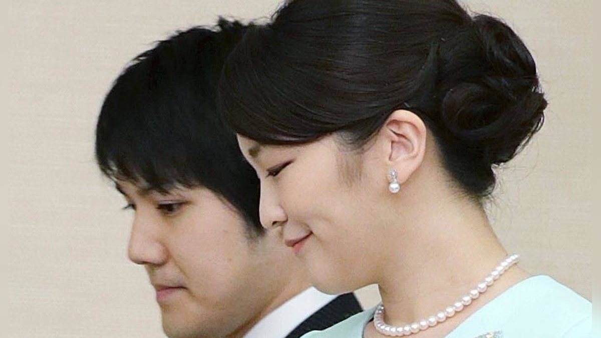 Mako mit ihrem Ehemann Kei Komuro.. © imago/Kyodo News