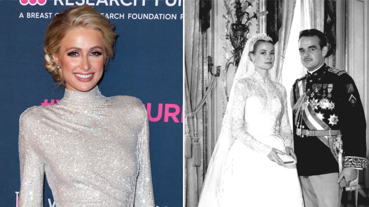 Paris Hilton (l.) hat sich von Grace Kellys Hochzeit inspirieren lassen.. © [M] Xavier Collin/Image Press Agency/ImageCollect / imago/United Archives International