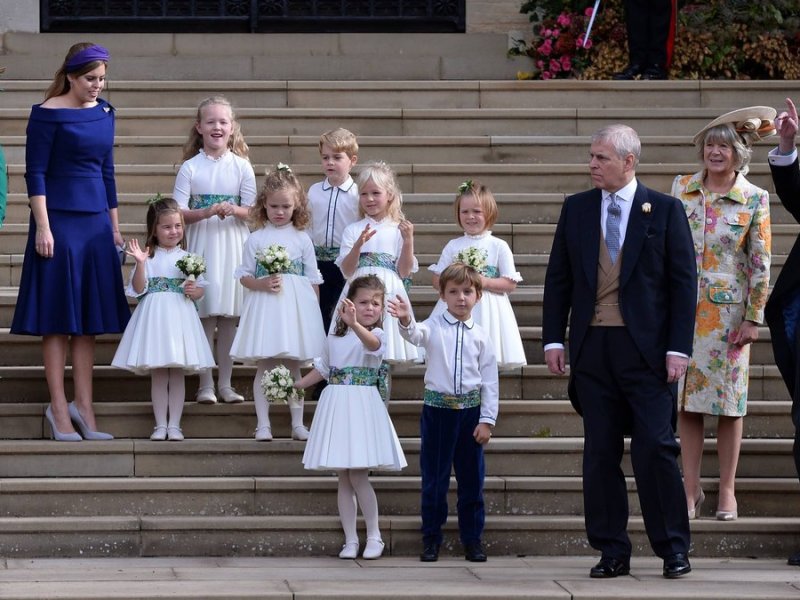 Im Oktober 2018 feierte George Brooksbank (ganz rechts) noch überglücklich die Hochzeit seines Sohnes