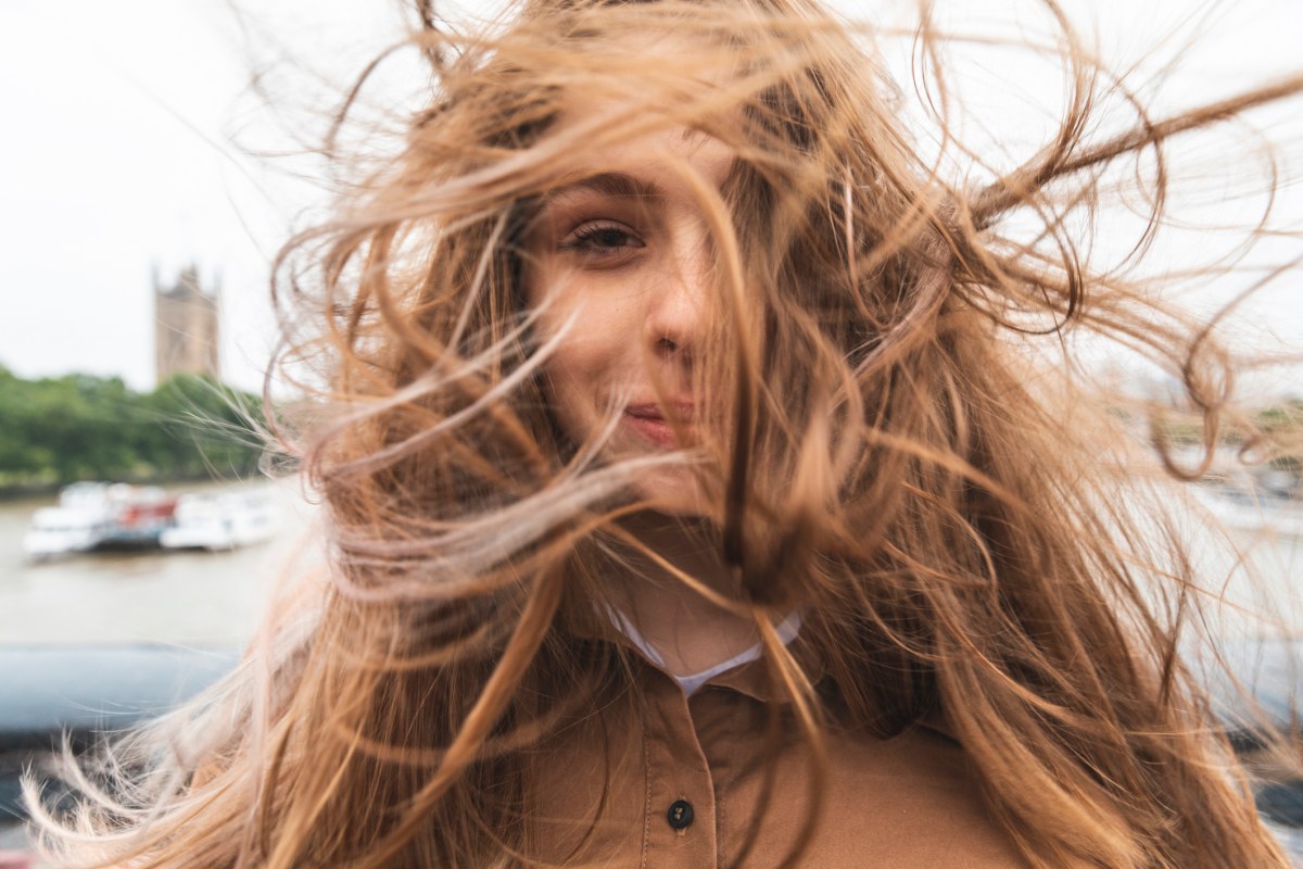 fliegende Haare in London