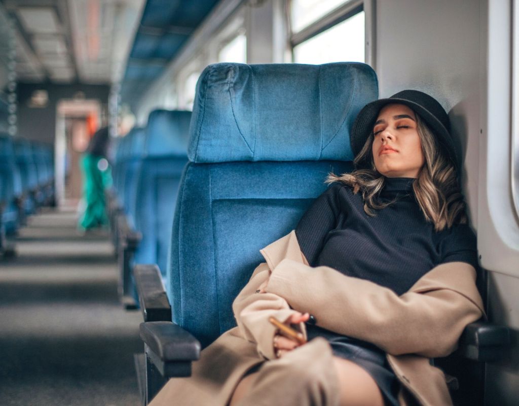 Schlafen im Zug