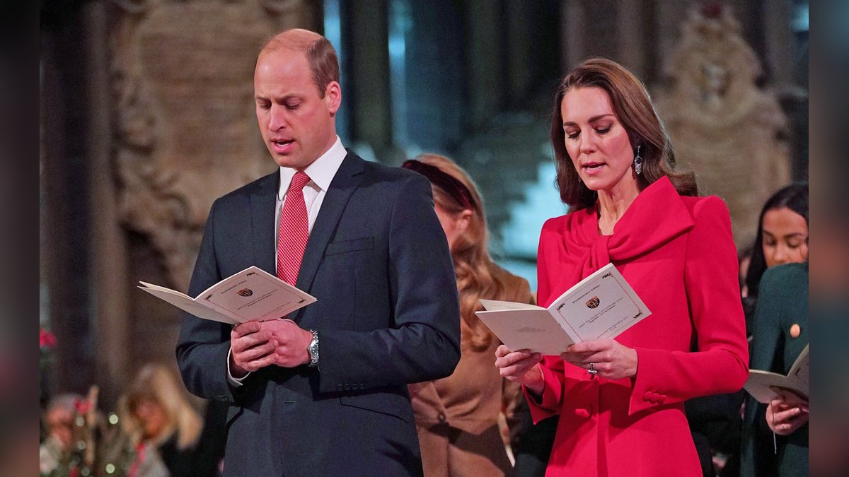 William und Kate beim Weihnachtssingen in der Westminster Abbey.. © imago images/i Images