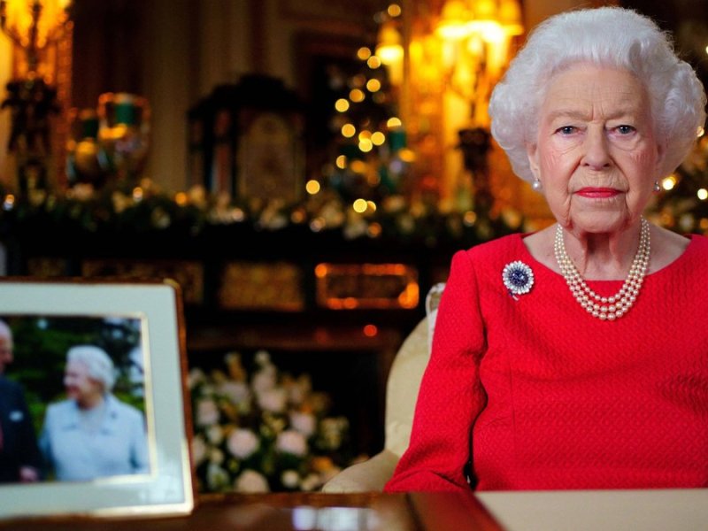 Queen Elizabeth II. gedenkt Prinz Philip in ihrer Weihnachtsansprache 2021.. © imago images/ZUMA Press/Victoria Jones