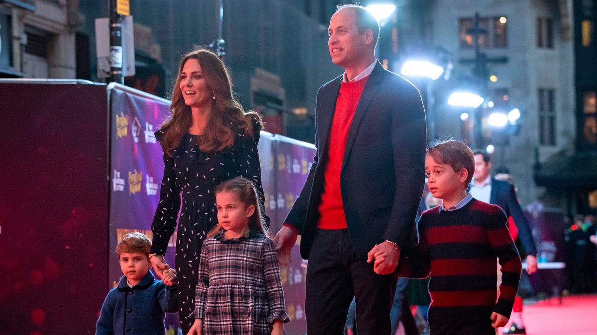 Prinz William mit seiner Familie: Ehefrau Herzogin Kate