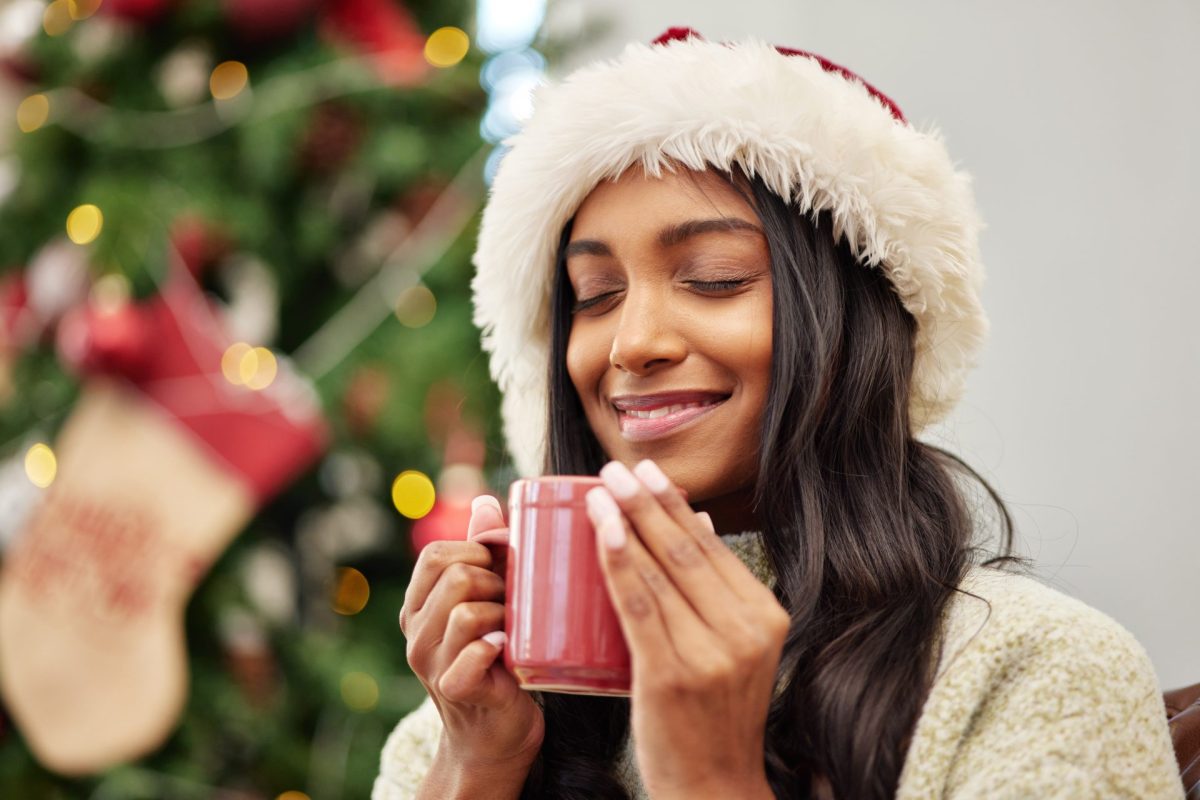 Frau Kaffee Weihnachten