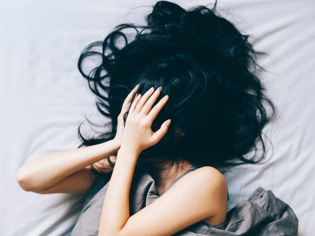 Einschlafen Frau Stress
