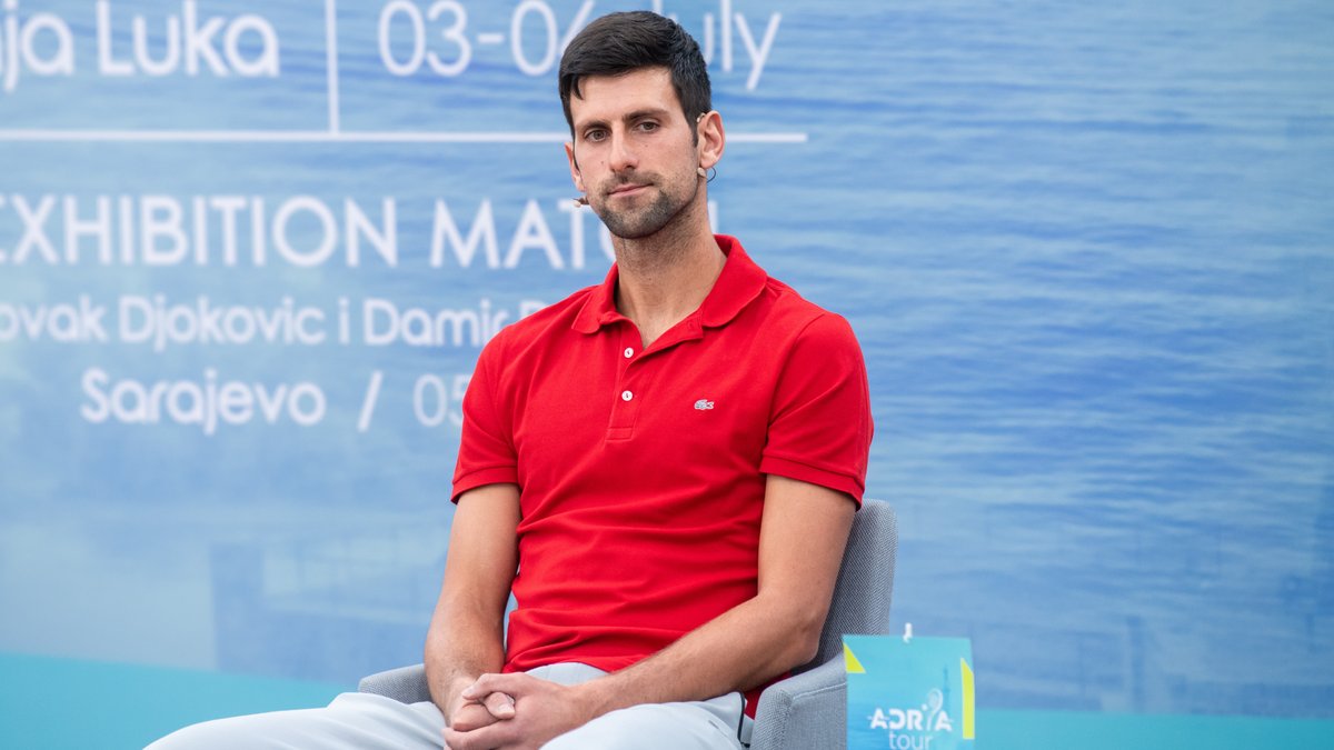 Novak Djokovic ist nach dem Gerichtsentscheid in Melbourne "enttäuscht".. © 2020 Fotosr52/Shutterstock.com