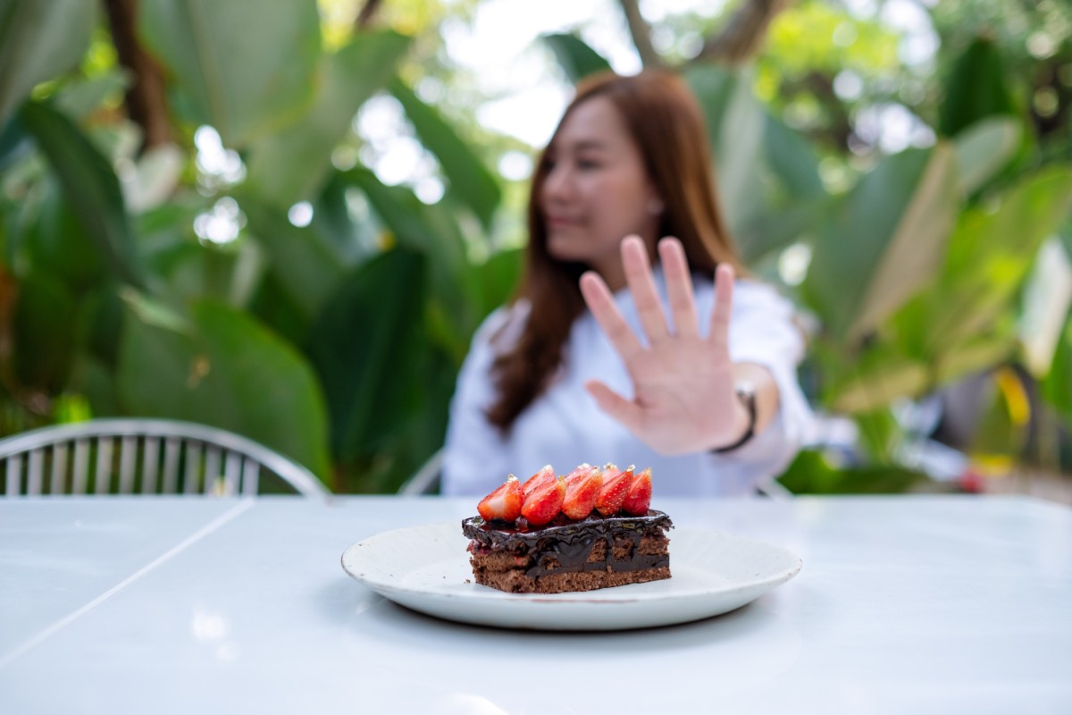 Frau Kuchen ablehnen