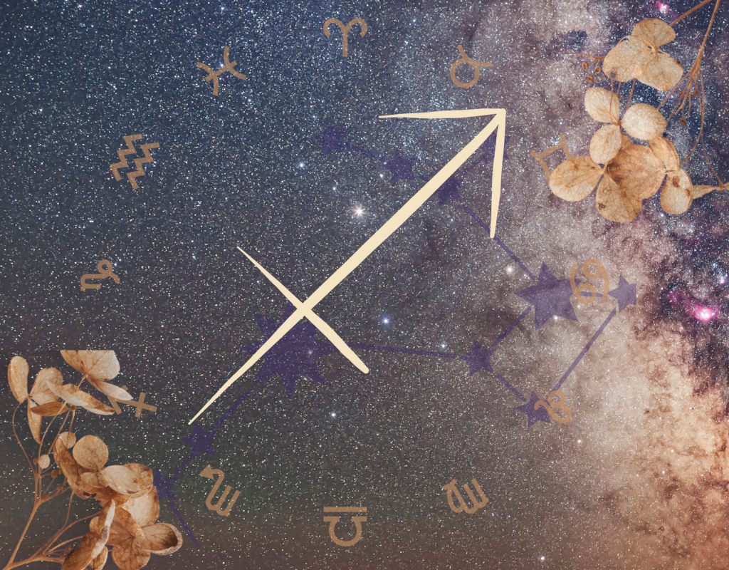 Symbol des Sternzeichens Schütze