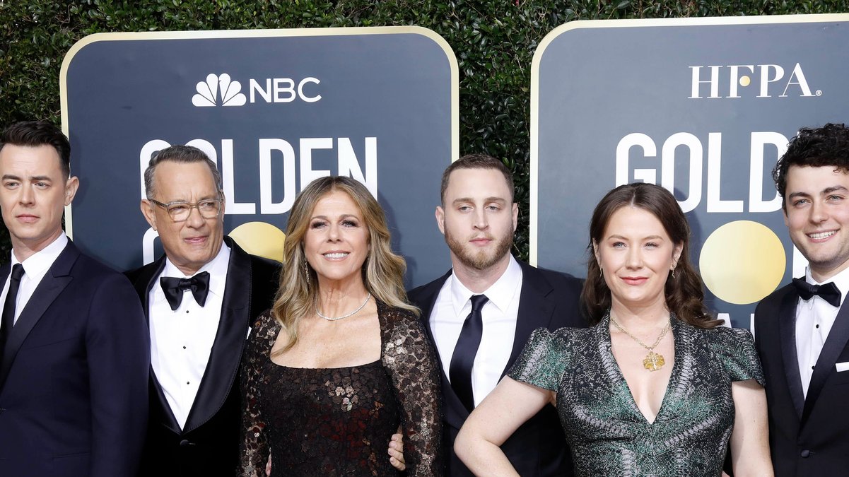 Der Hanks-Clan bei den Golden Globes 2020 (v.l.): Colin Hanks
